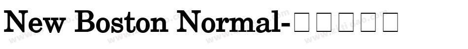 New Boston Normal字体转换